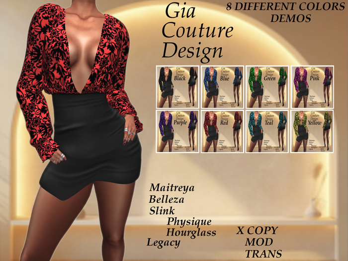 "GCD" Ramsy Low Cut Dresses DEMOS
