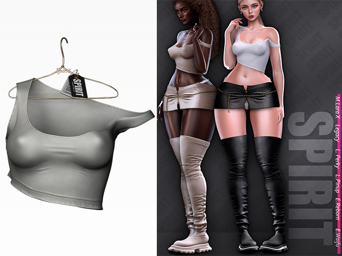 SPIRIT - Droxene top [GRAY]