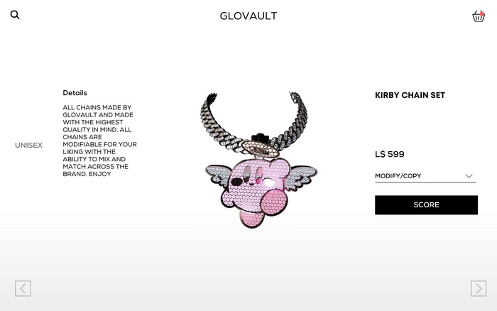 [GLOVAULT] KIRBY CHAIN SET