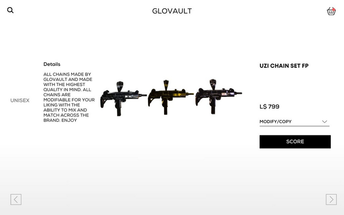 [GLOVAULT] UZI CHAIN SET