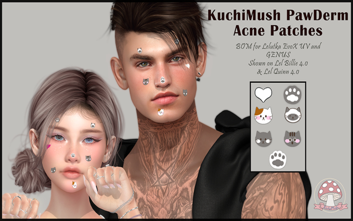 KuchiMush PawDerm Acne Patches - GENUS 4K / REG