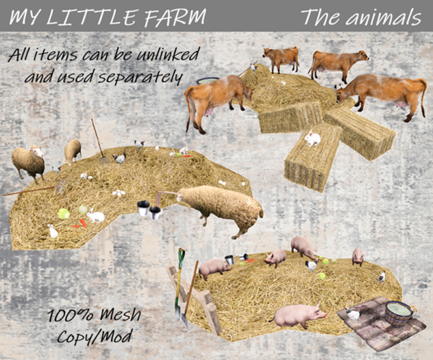MY LITTLE FARM The animals