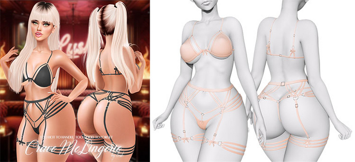 Lush - Crave Me Lingerie Salmon