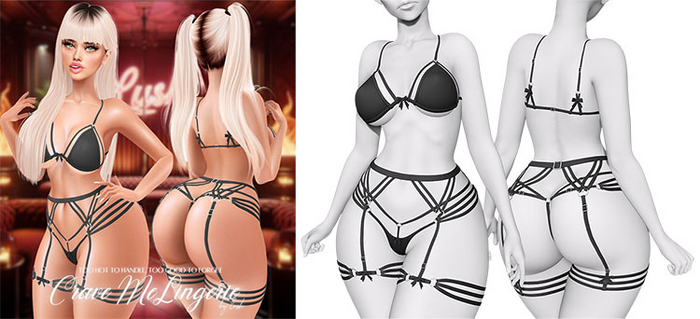 Lush - Crave Me Lingerie Onyx