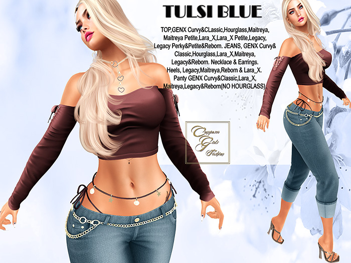 !CGF-*Tulsi Blue* Jeans Outfit