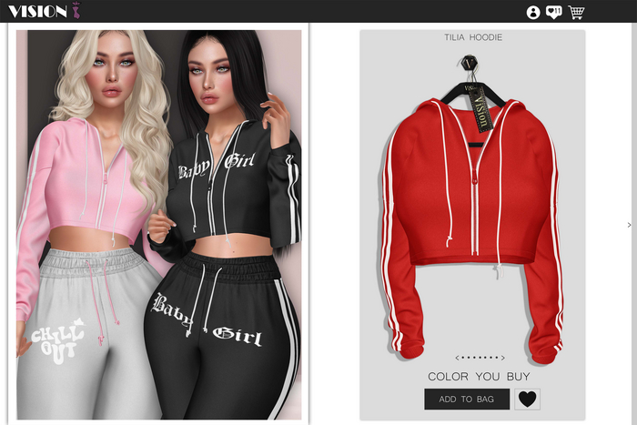 {ViSion} // Tilia Hoodie - #5 - LaraX + PetiteX - Legacy + Perky + Bombshell - Reborn + Waifu