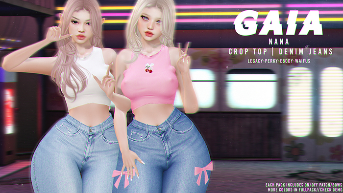 Gaia - nana crop top - fullpack