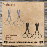 Lionshead Farms Scissors (boxed)