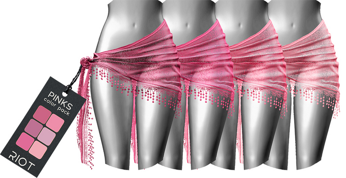 RIOT / Kimiko Wrap Knitted Skirt - Pink Pack