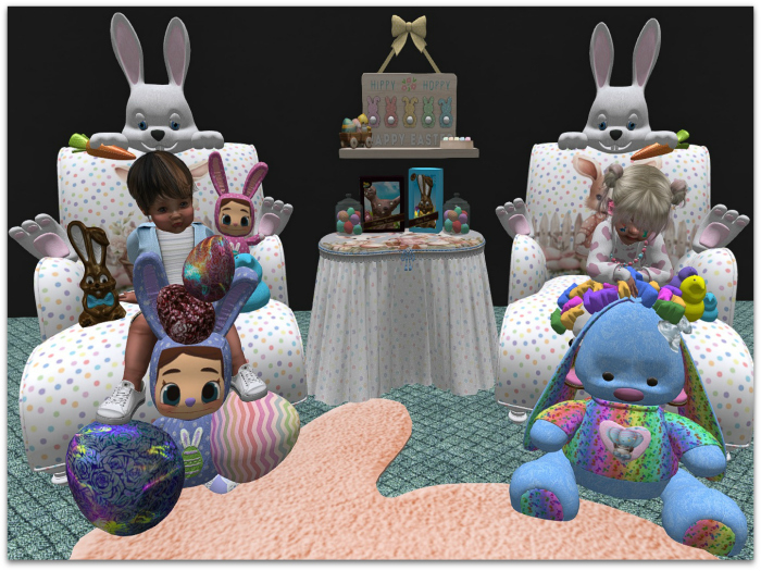 EASTER BUNNY LIVING ROOM SET