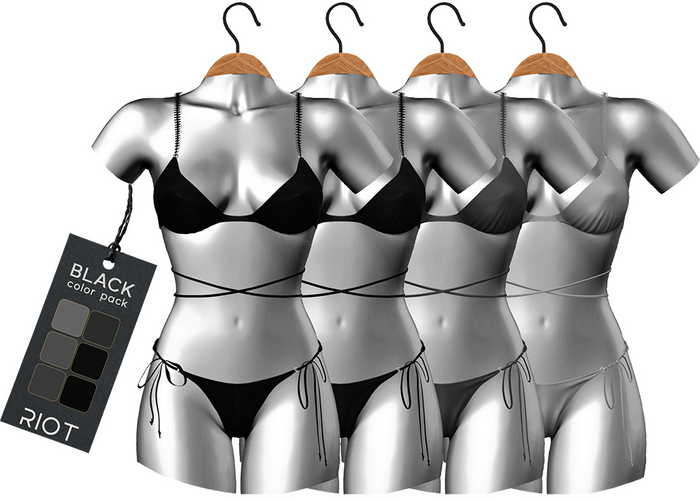 RIOT / Kimiko Bikini Set - Black Pack