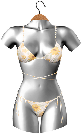 RIOT / Kimiko Bikini Set - Pattern - Sunflowers Bright