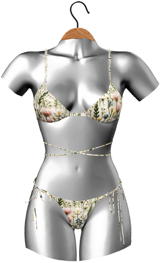 RIOT / Kimiko Bikini Set - Pattern - Floral Embroidery
