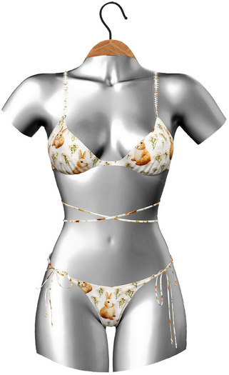 RIOT / Kimiko Bikini Set - Pattern - Bunnies