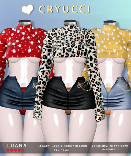 Cryucci LUANA SWEATER /SKIRT & PANTY FATPACK