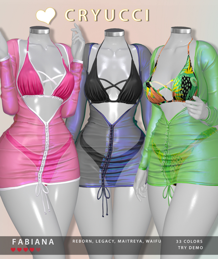 Cryucci FABIANA BIKINI DRESS SET FATPACK