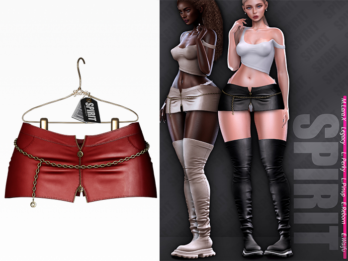 SPIRIT - Droxene skirt [RED]