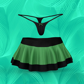 Black Green Bonbon PEACH SKIRT
