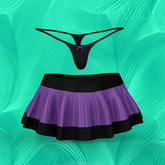 Black Purple Bonbon REBORN SKIRT
