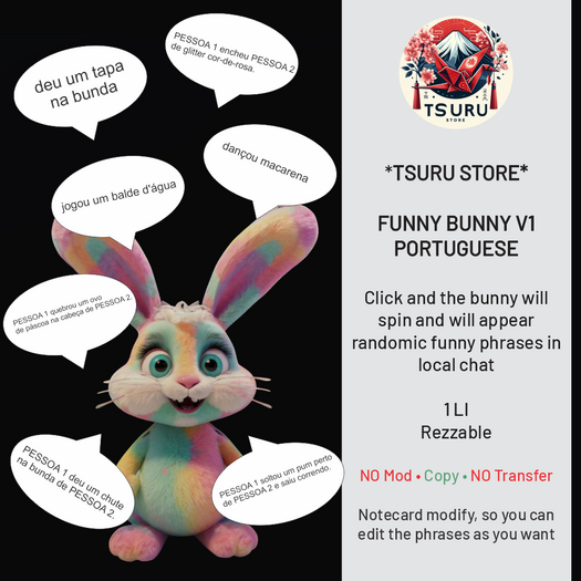 *Tsuru Store* Funny Bunny (PT) v1