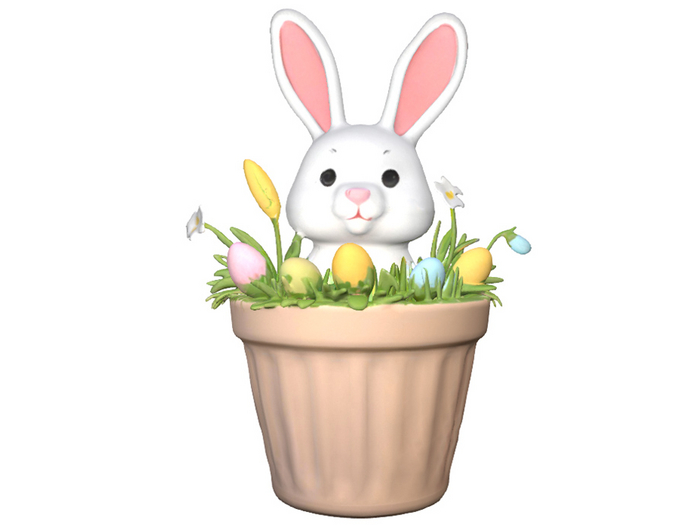 Easter Bunny Pot