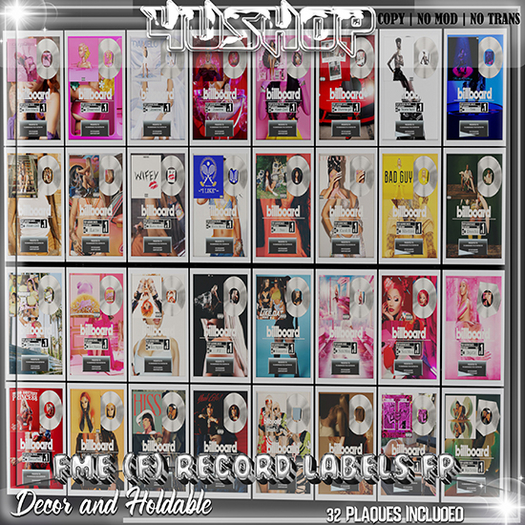 4UShop- FME (F) Record Label Plaques Fatpack Pack