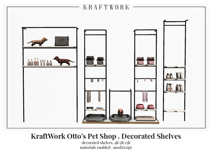 KraftWork Otto's Pet Shop . Decorated Shelves (Add Me)
