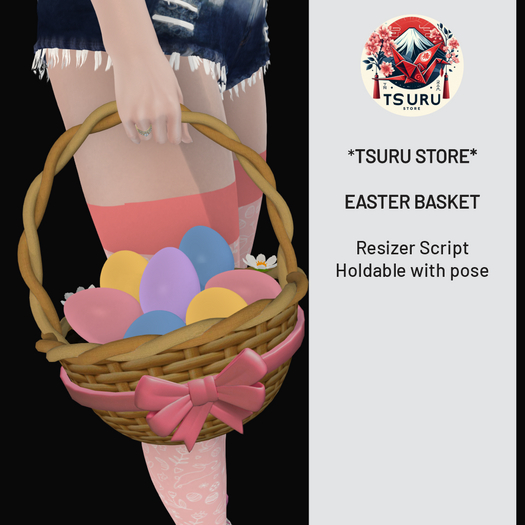 *Tsuru Store* Easter Basket - Holdable Pose (Resizer)