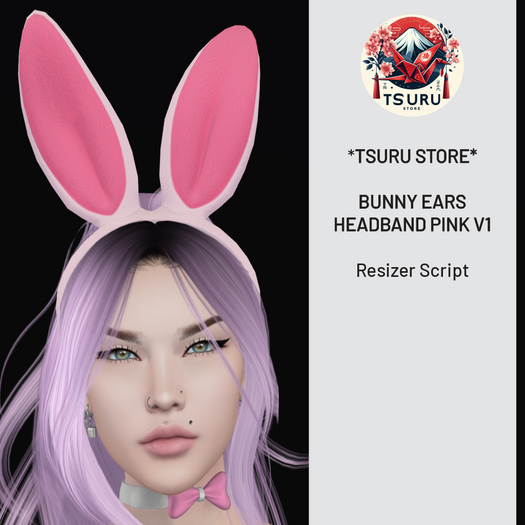*Tsuru Store* Easter Bunny Ears Headband (Pink)