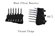 Black Metal Bracelets 