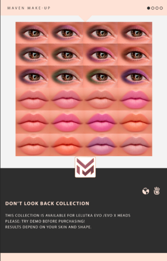 .: MAVEN :. DON'T LOOK BACK EYESHADOWS & LIPSTICKS FATPACK