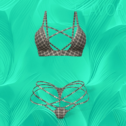Plaid Curves Reborn Bikini