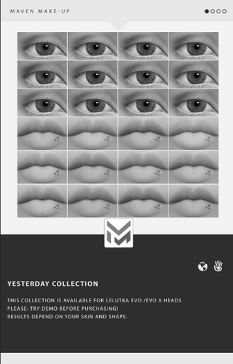 .: MAVEN :. YESTERDAY HD EYESHADOW & LIPSTICKS DEMO