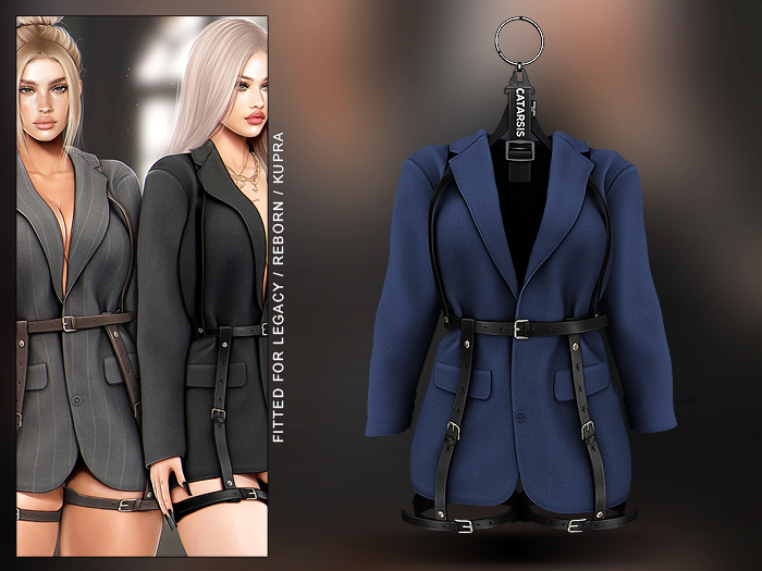 "CATARSIS" HOLY GHOST Blazer - MARINO