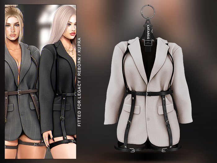 "CATARSIS" HOLY GHOST Blazer - CREMA