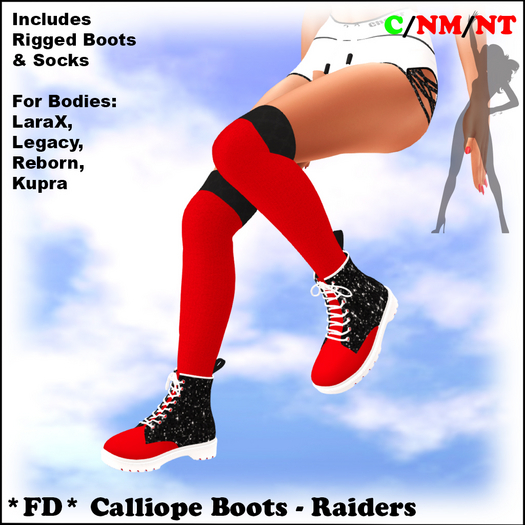 *FD* Calliope Boots [Boxed] Raiders