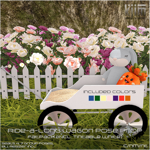 KJim: Ride-a-Long Wagon Pose & Prop - Fatpack