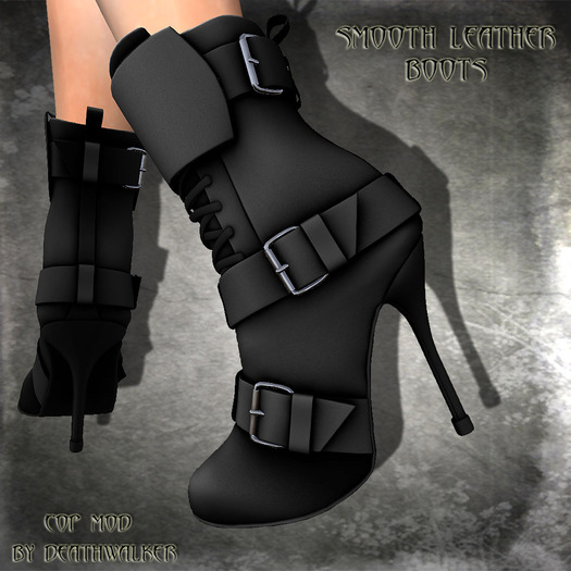 ::Deathwalker:: Smooth Leather Boots