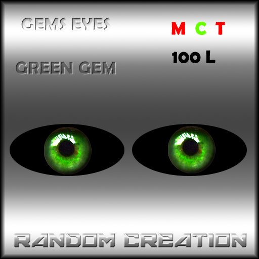 Gems Eyes - Green Gems