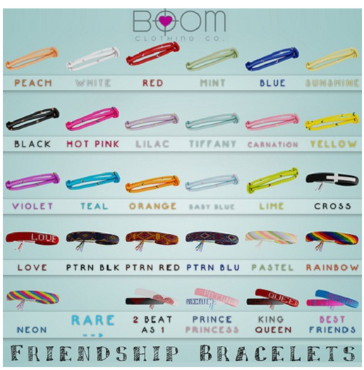 *BOOM* Knit Friendship Bracelets (King/Queen) RARE
