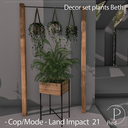 P.ReD. Decor set plants Beth - box
