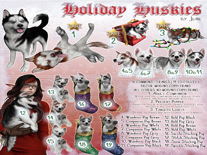 JIAN Holiday Huskies 4. Wander Pup Brown