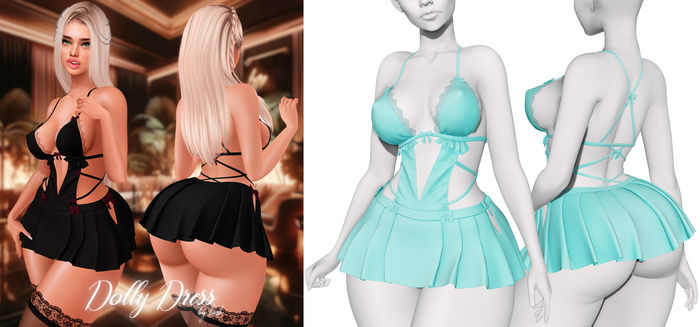 Lush - Dolly Dress Turquoise