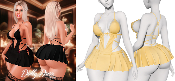 Lush - Dolly Dress Cute Yellow