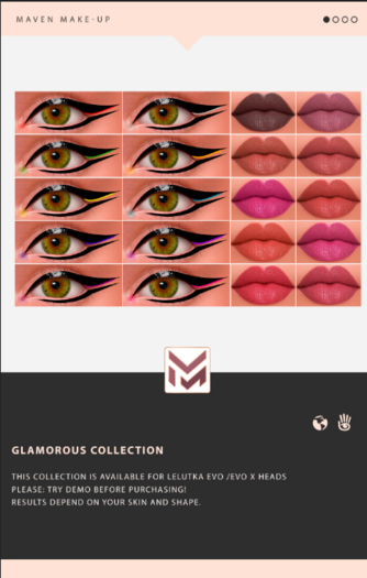 .: MAVEN :. GLAMOROUS HD EYESHADOWS & LIPSTICKS FATPACK