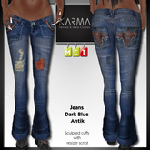 Karma - Jeans Blue Antik with sculpted cuffs