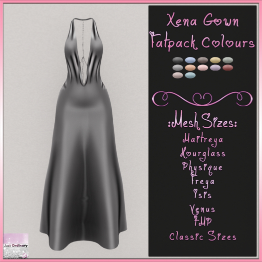 Xena Gown Colours