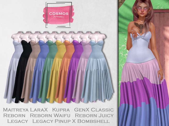 [COSMOS] Donoma Summer Dress / 10 Colors Fatpack Demo
