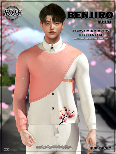 [SOSE] BENJIRO SHIRT - SKY