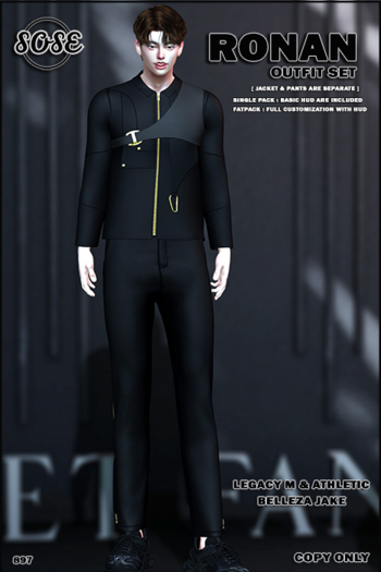 [SOSE] RONAN PANTS - BLACK